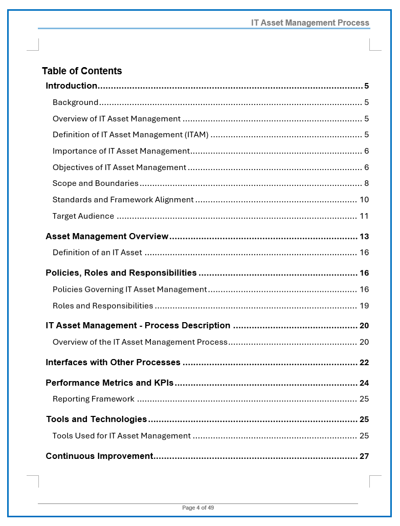 IT Asset Management Playbook – ITSM Docs - ITSM Documents & Templates