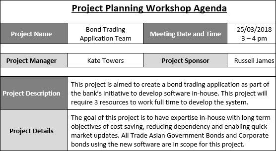 Project Planning Workshop Agenda Template – ITSM Docs - ITSM Documents ...