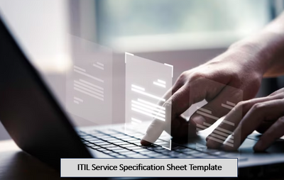 ITIL Service Specification Sheet Template