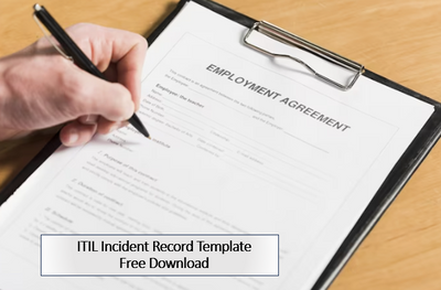 ITIL Incident Record Template