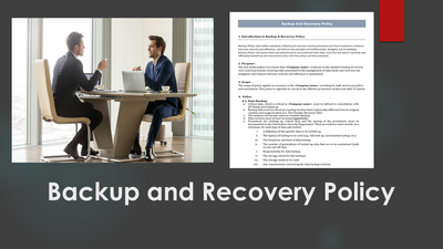 Backup and recovery policy - Protect Your Data with a Documented Plan