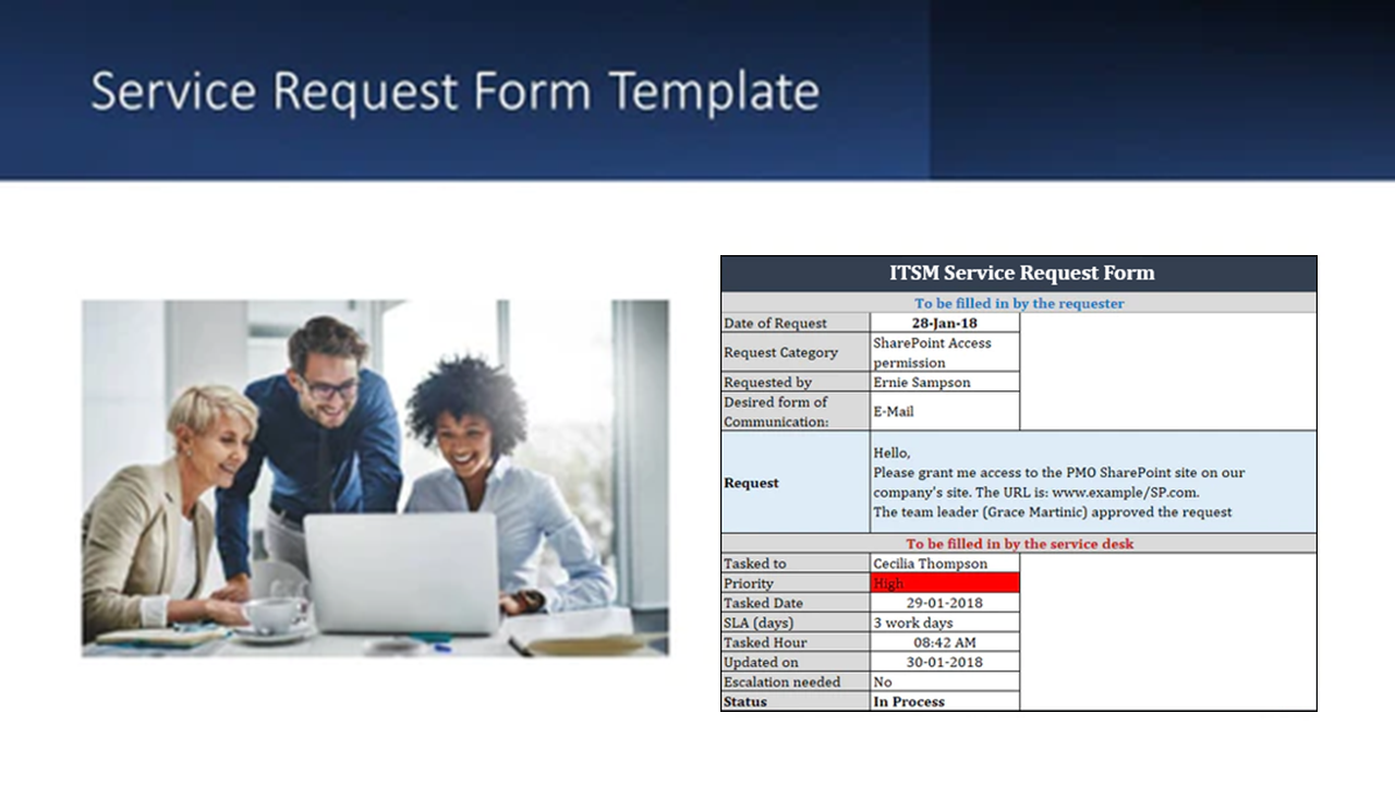 Service Request Form Template In 2020 Medical