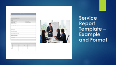 Service Report Template – Example and Format