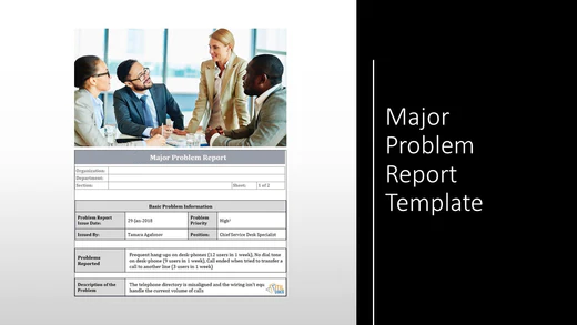 Major Problem Report Template – ITSM Docs - ITSM Documents & Templates