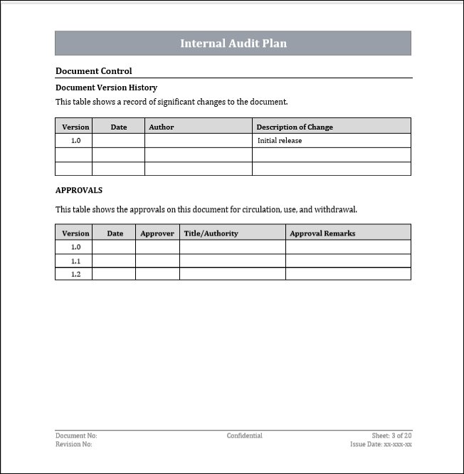 ISO 42001 Internal Audit Plan Template