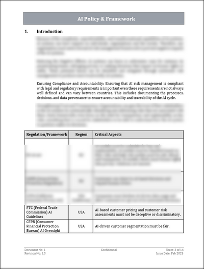 ISO 42001 AI Policy & Framework Template