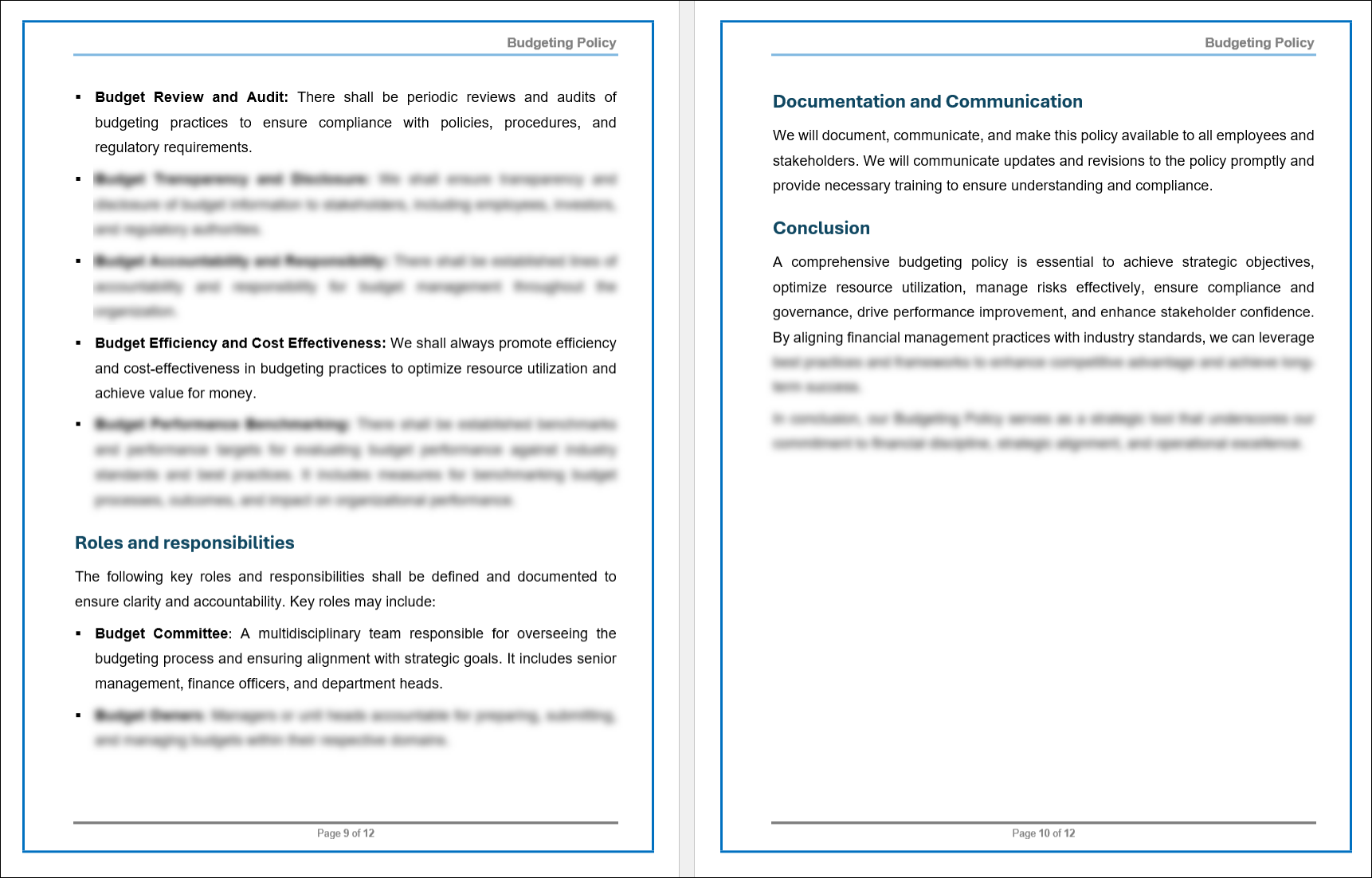 Budget Policy Example Pdf COBIT Budgeting Policy Template – ITSM Docs - ITSM Documents & Templates