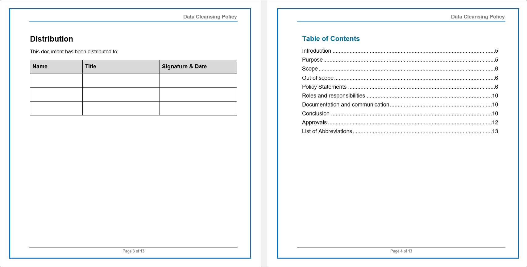 COBIT Data Cleansing Policy Template – ITSM Docs - ITSM Documents ...