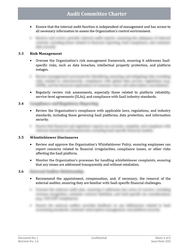 Audit Committee Charter Template – ITSM Docs - ITSM Documents & Templates
