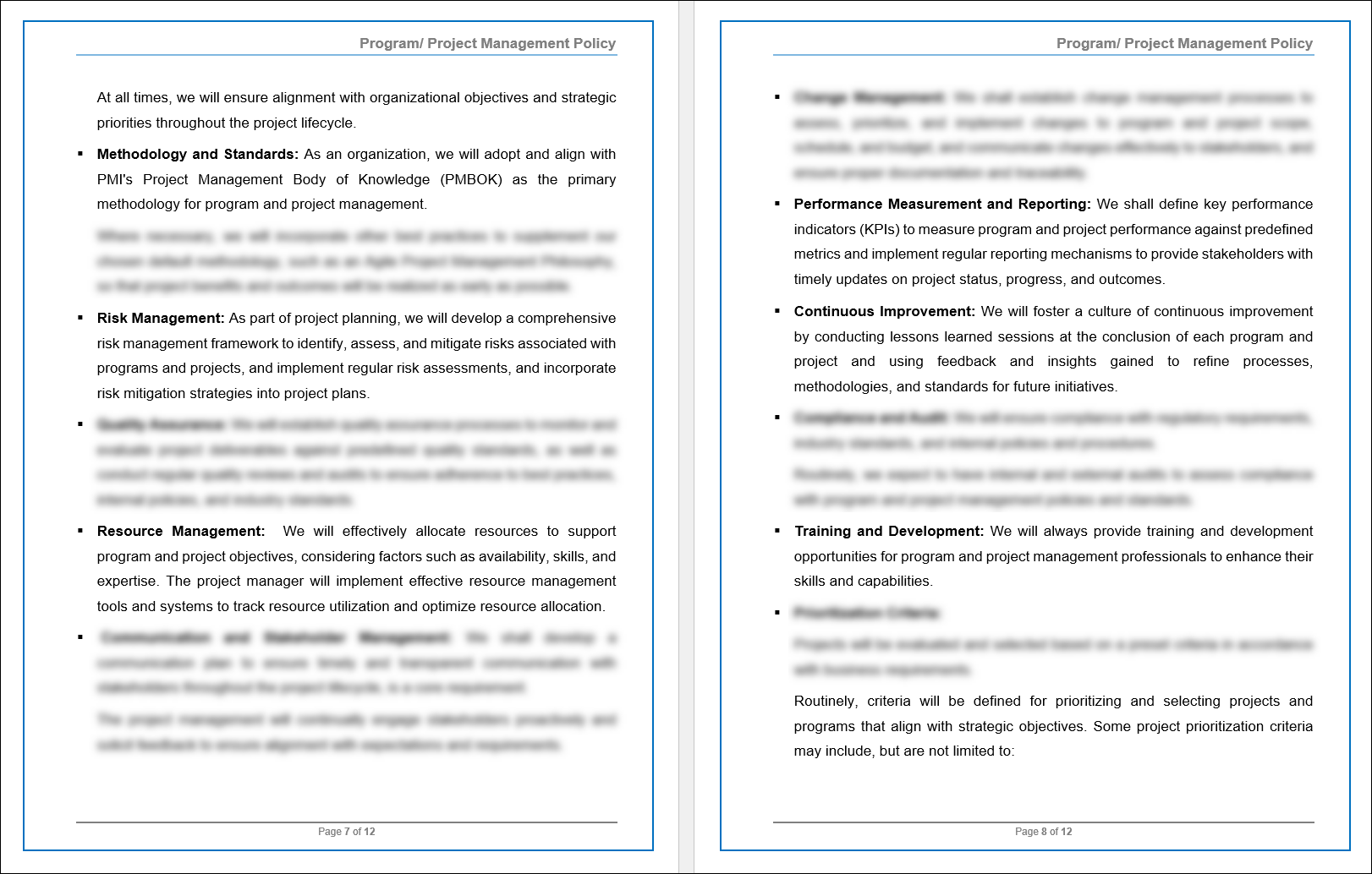 COBIT Program-Project Management Policy Template – ITSM Docs - ITSM ...