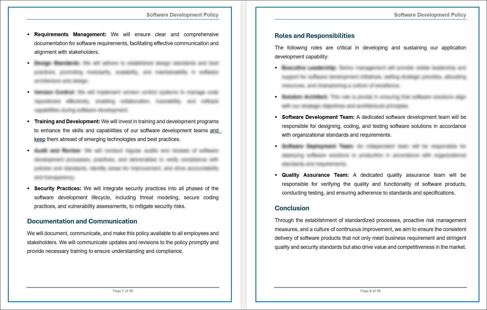 COBIT Software Development Policy Template – ITSM Docs - ITSM Documents ...