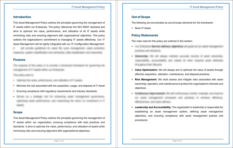 Asset Inventory Policy Examples COBIT Asset Management Policy Template – ITSM Docs - ITSM Documents ...