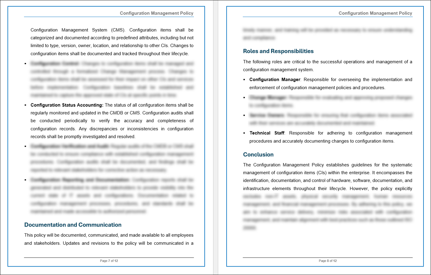 Configuration Rationale Document COBIT Configuration Management Policy Template – ITSM Docs - ITSM ...