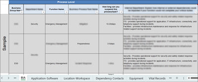 Business Impact Analysis Template
