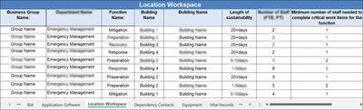 Business Impact Analysis Template