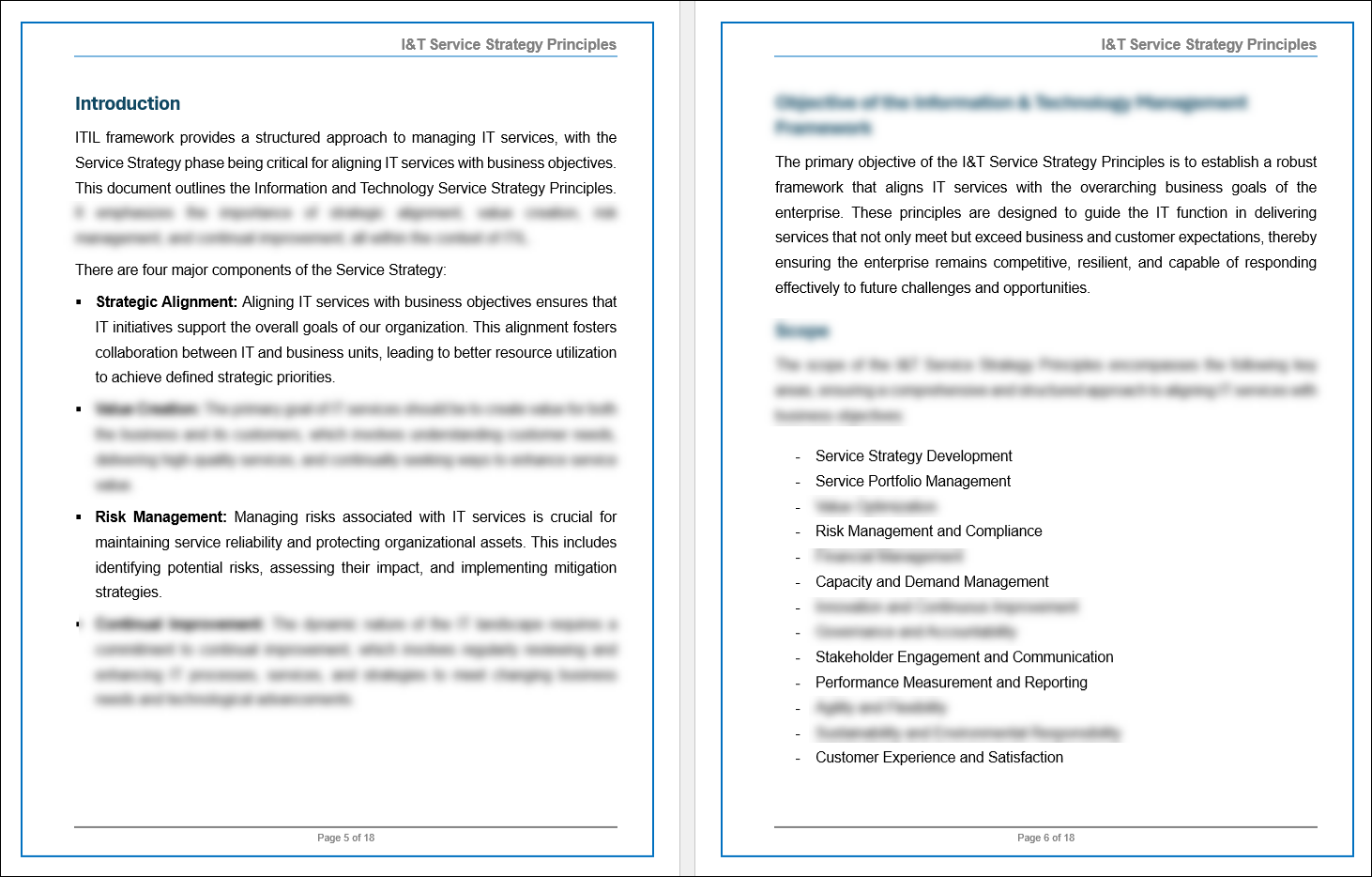 Strategy Support Document COBIT IT Service Strategy Principles Template – ITSM Docs - ITSM ...