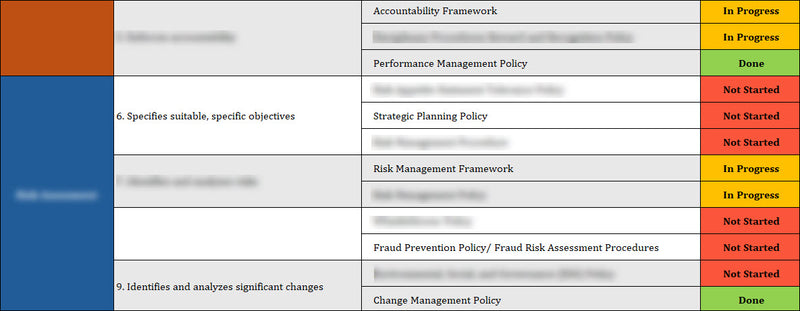 COSO Policy Mapping Template