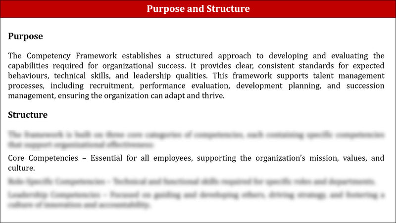 Competency Framework Template