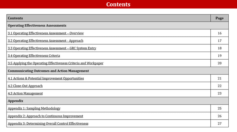Control Assessment Standard Template