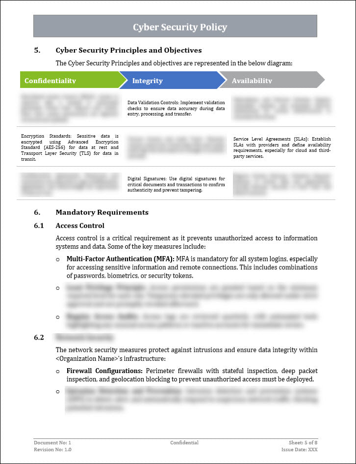Cyber Security Policy Template
