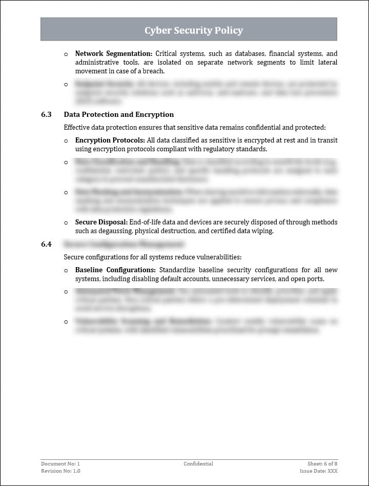 Cyber Security Policy Template