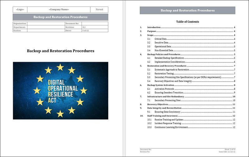 Dora Checklist.pdf DORA Compliance Framework Toolkit – Templates, Checklist & Risk Assess ...