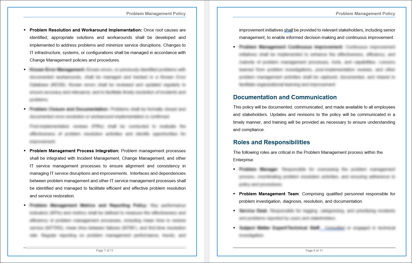 COBIT Problem Resolution Policy Template – ITSM Docs - ITSM Documents ...