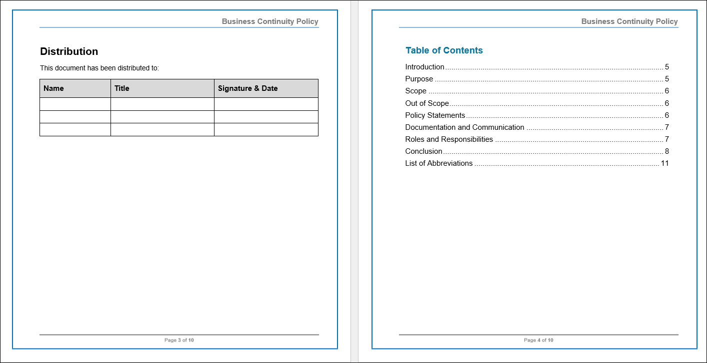 COBIT Business Continuity Policy Template – ITSM Docs - ITSM Documents ...
