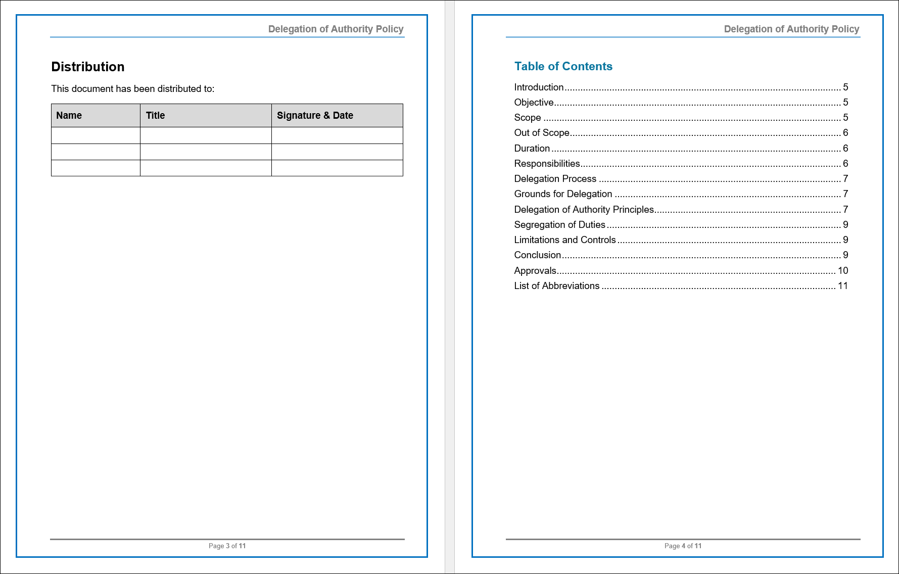 Cport Example COBIT Delegation of Authority Policy Template – ITSM Docs - ITSM ...