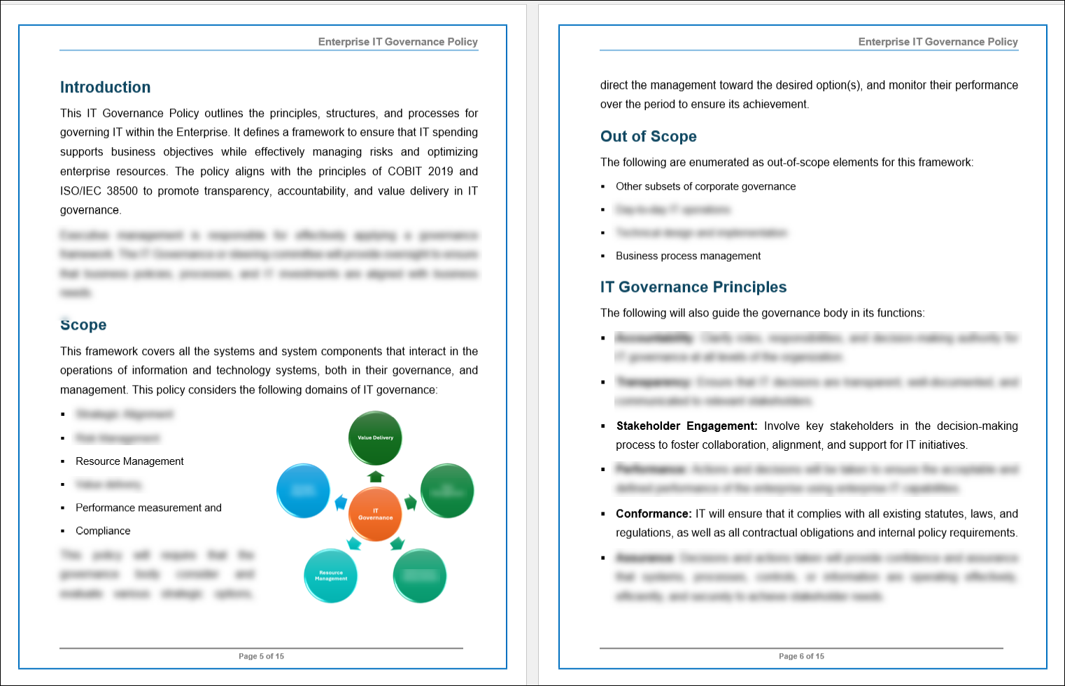 COBIT IT Governance Policy Template ITSM Docs ITSM Documents