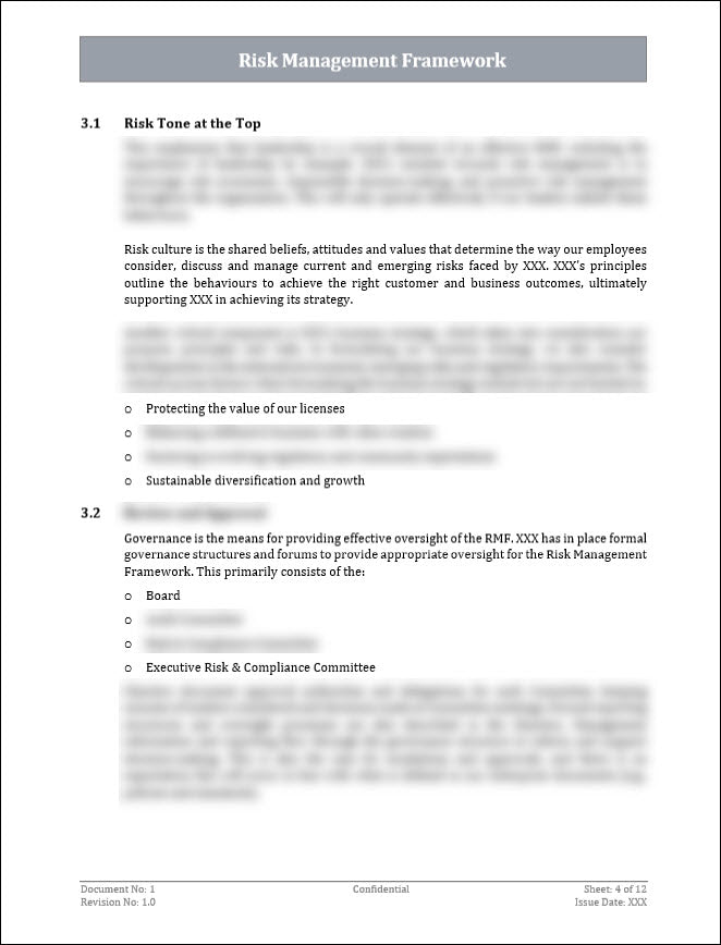 Enterprise Risk Management Framework Template – ITSM Docs - ITSM ...