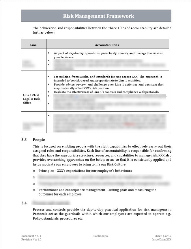 Enterprise Risk Management Framework Template – ITSM Docs - ITSM ...