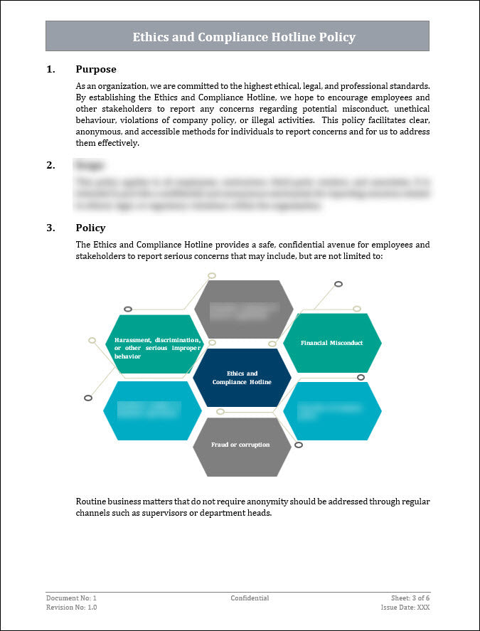 Ethics and Compliance Hotline Policy Template