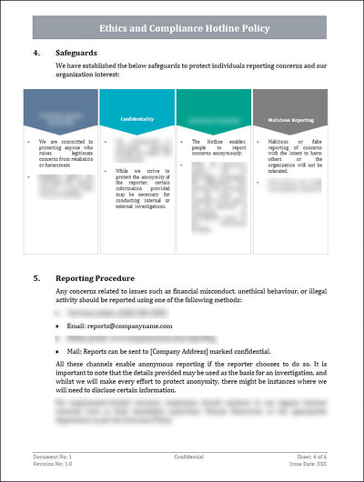 Ethics and Compliance Hotline Policy Template