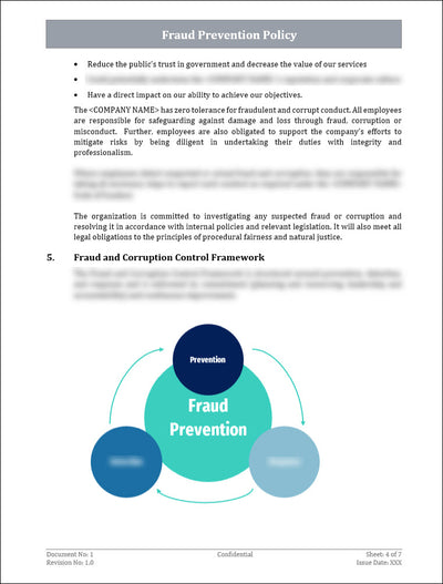 Fraud Prevention Policy Fraud Risk Assessment Procedures Template