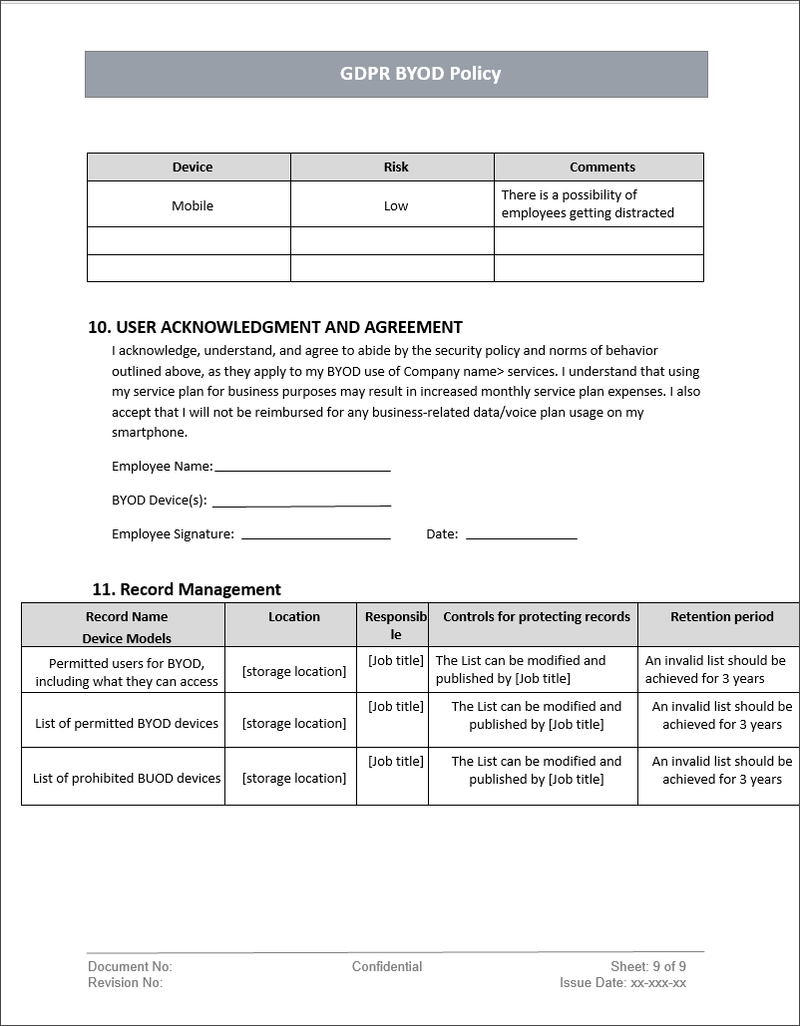 GDPR Implementation Toolkit ITSM Docs ITSM Documents & Templates