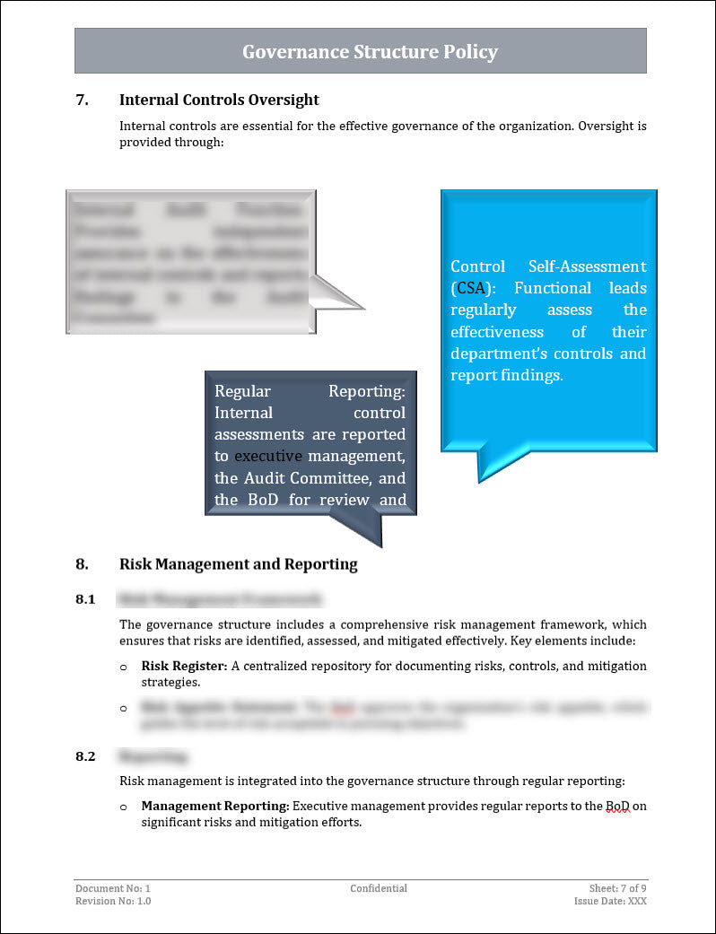 Governance Structure Policy Template – ITSM Docs - ITSM Documents ...