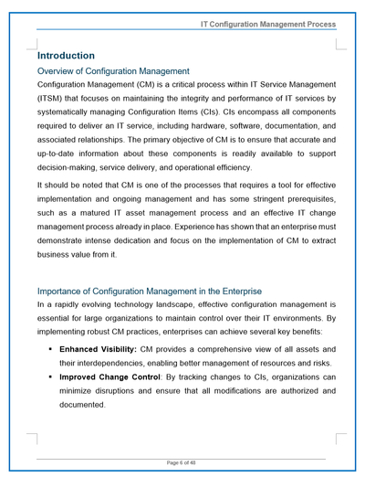 IT Configuration Management Playbook – ITSM Docs - ITSM Documents ...