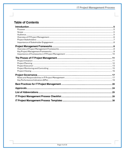 IT Project Management Playbook – ITSM Docs - ITSM Documents & Templates