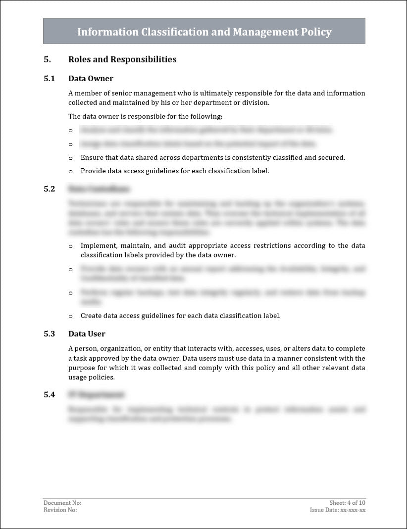 Code Classification Form Template Information Classification & Management Policy Template – ITSM Docs ...