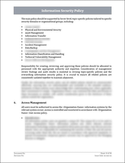 Information Security Policy Template