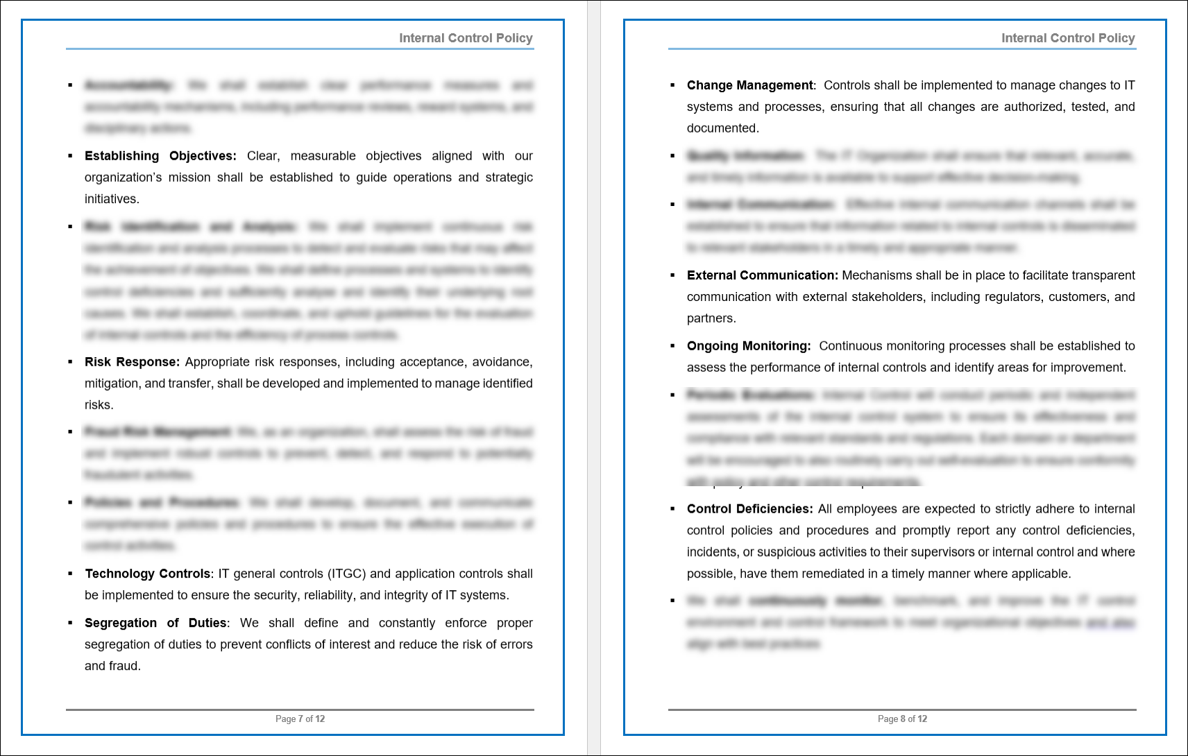 COBIT Internal Control Policy Template – ITSM Docs - ITSM Documents ...