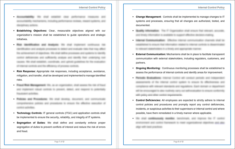 COBIT Internal Control Policy Template – ITSM Docs - ITSM Documents ...