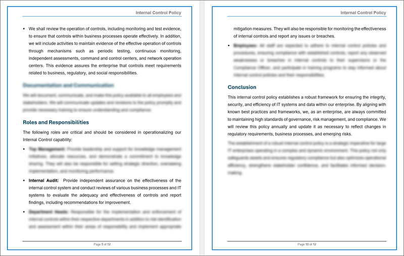 COBIT Internal Control Policy Template – ITSM Docs - ITSM Documents ...