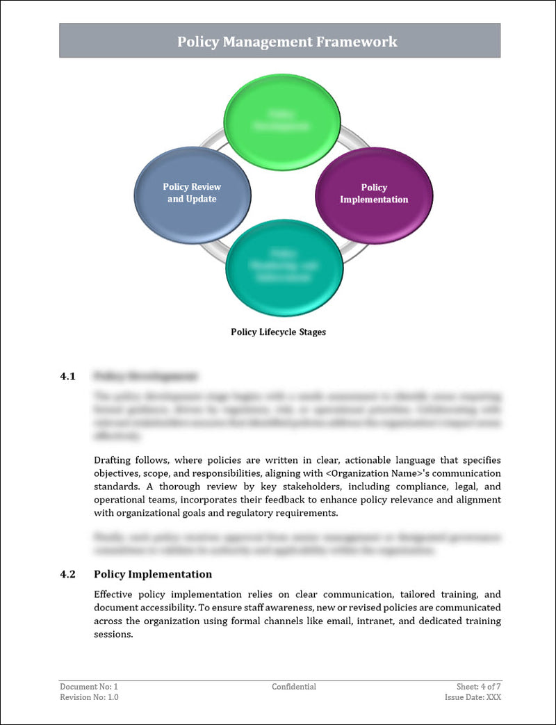 Policy Management Framework Template