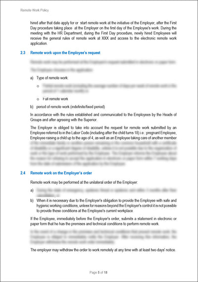 Remote Work Policy Template