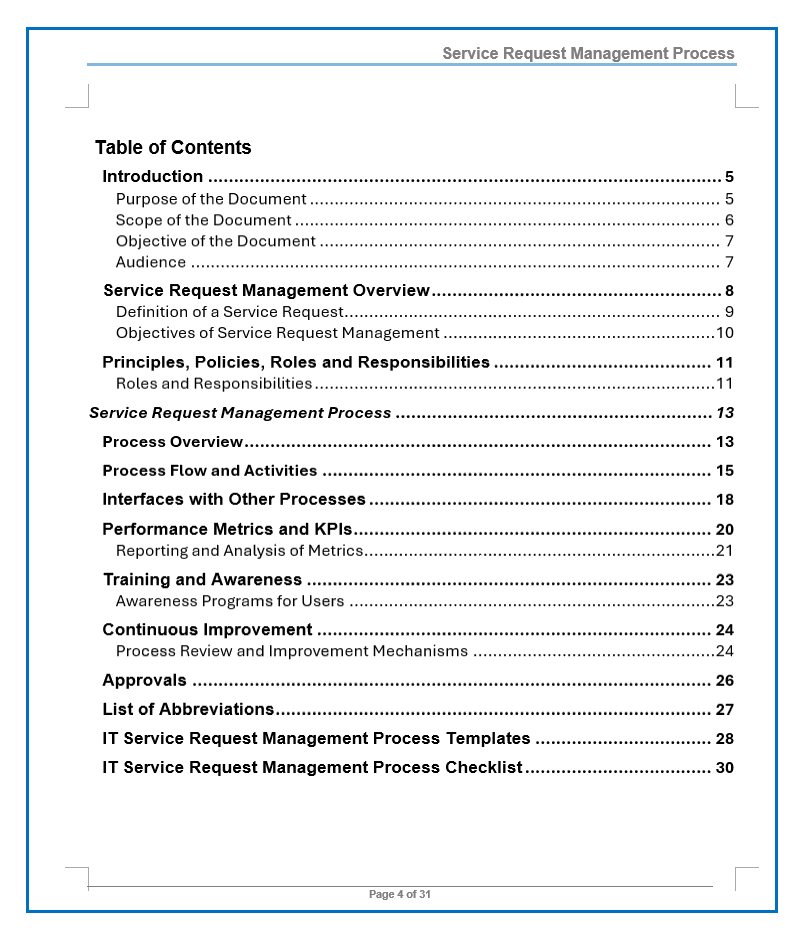 Service Request Management Process Playbook – ITSM Docs - ITSM ...