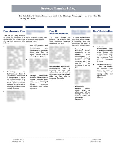 Strategic Planning Policy Template