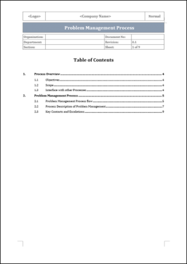 Problem Management Process