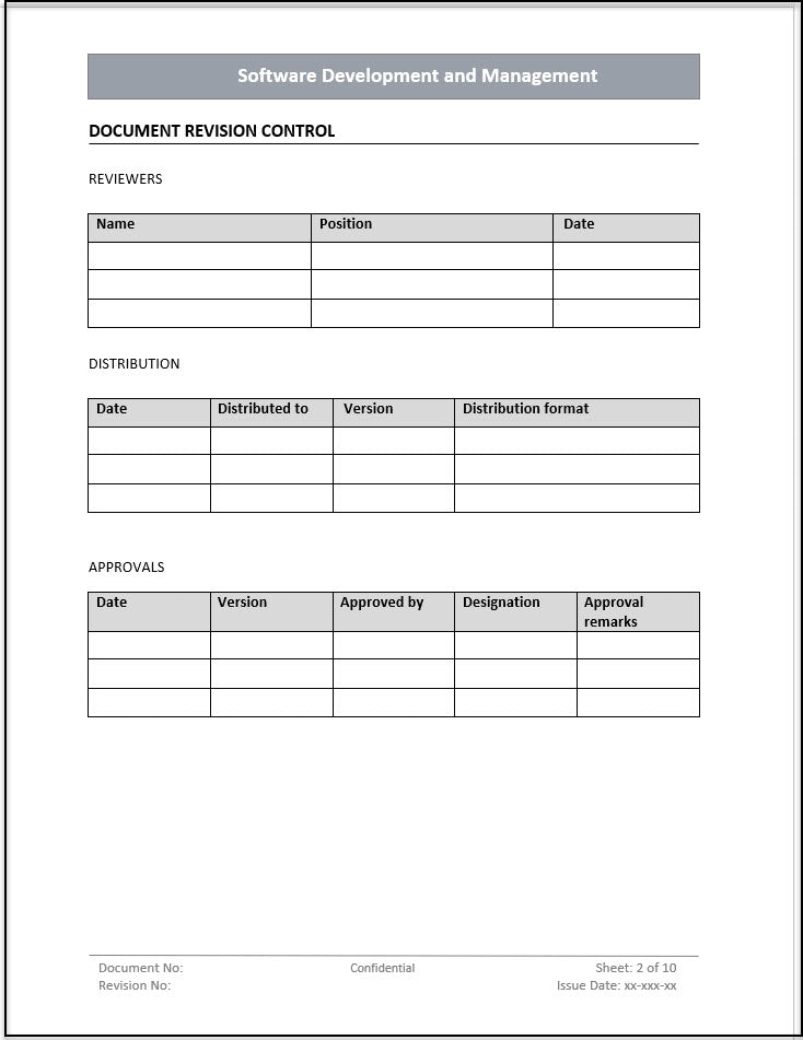 Developing Program Process Template Software Development and Management process template – ITSM Docs - ITSM ...